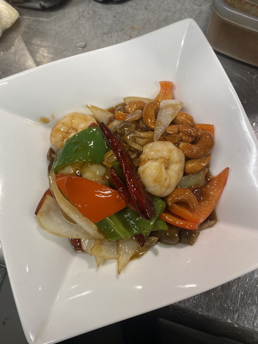 中華Rin 海老とカシューナッツのピリ辛甘酢炒め